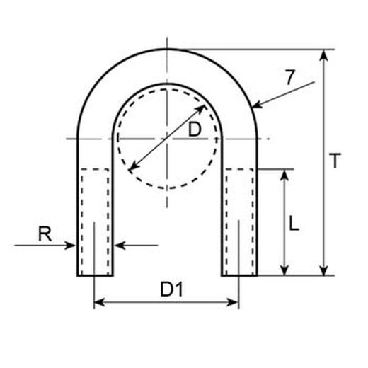 Collier de serrage avec écrous