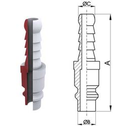 Adaptateur de raccord cannelé réf. 139