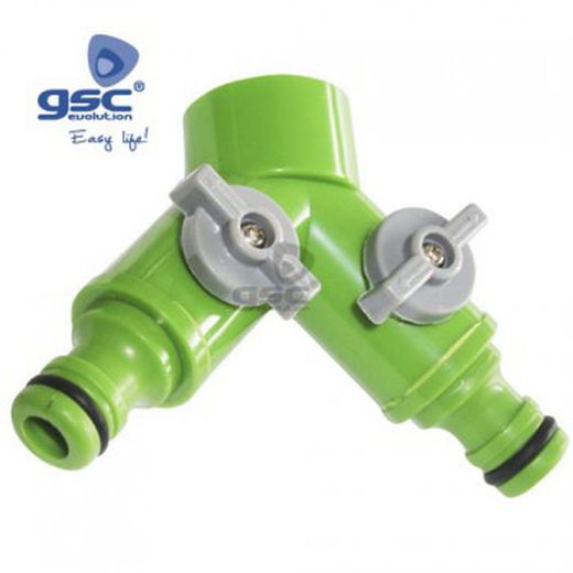 2-Auslass-Hahnadapter Ref. 3602039