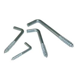 Crochet fileté galvanisé.