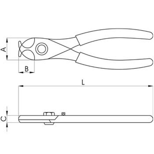 Pince coupe-câble électrique
