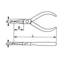 Pince de manutention à bec rond