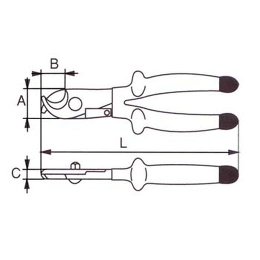 Alicate de seguridad corta cables eléctricos