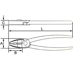 Pince universelle avec capuchon et poignées en PVC