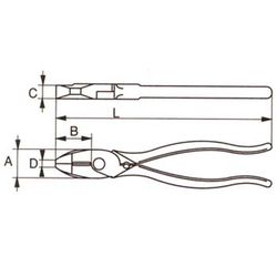 Pince universelle pour électricien