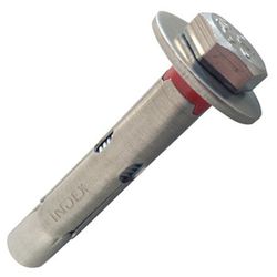 Anclaje metálico antigiro de acero inoxidable a2