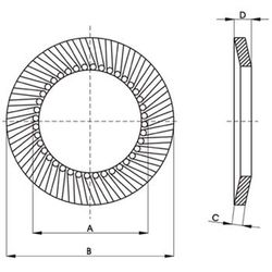 Arandela "aet" especial para tornillo din 912.
