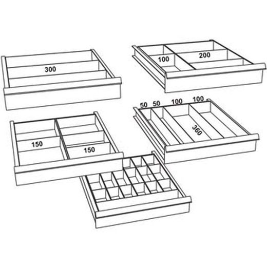 Armoire de tri avec tiroirs