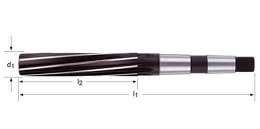 B101 - Alésoir machine Dormer HSS-E à queue conique, trempé brillant/à la vapeur, B BS 328