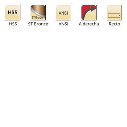 B122 - Alésoirs cylindriques droits Dormer HSS ST/Bronze, à main gauche, ANSI