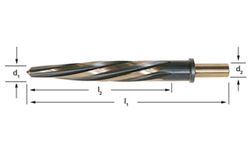 B122 - Alésoirs cylindriques droits Dormer HSS ST/Bronze, à main gauche, ANSI