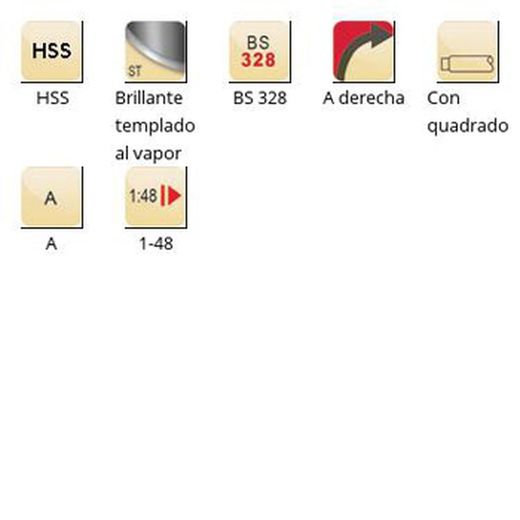B301 - dormer hss brillante/templado al vapor con quadrado  escariador de mano para pasadores cónicos a bs 328