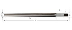 B301 - dormer hss brillante/templado al vapor con quadrado  escariador de mano para pasadores cónicos a bs 328