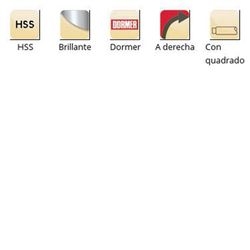 B334 - Alésoir carré Dormer Bright HSS Alésoir manuel extensible Dormer