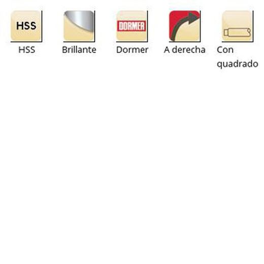 B334 - Alésoir carré Dormer Bright HSS Alésoir manuel extensible Dormer