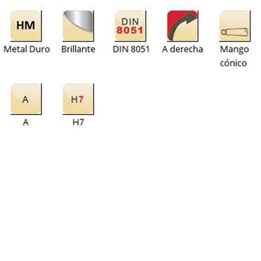 B442 - Alésoir machine à queue conique en carbure brillant Dormer, jeu inégal selon DIN 8051