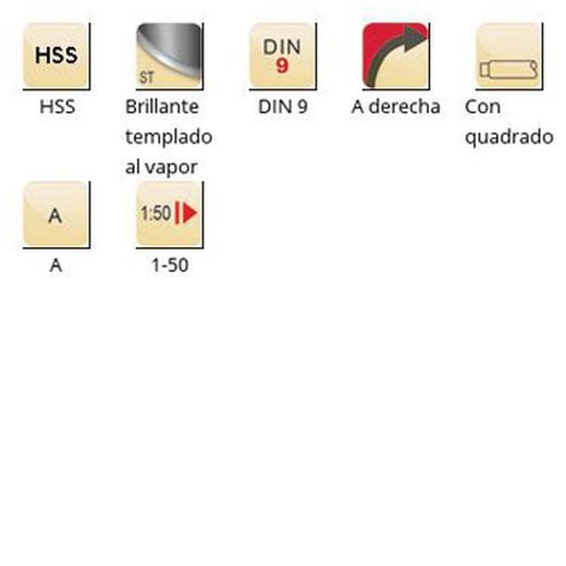 B903 - Alésoir à main carré Dormer en acier rapide trempé à la vapeur pour goupilles coniques selon DIN 9