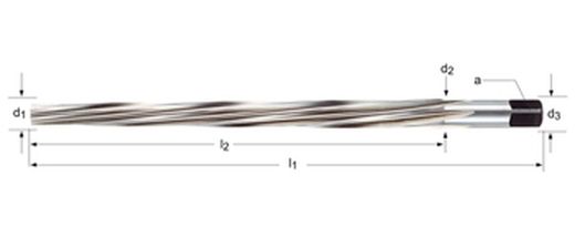 B952 - Dormer HSS blanke Vierkant-Handreibahle für konische Stifte B DIN 9