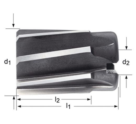B955 - Dormer HSS-E blank/dampfgehärtete Hohlreibahle B DIN 219
