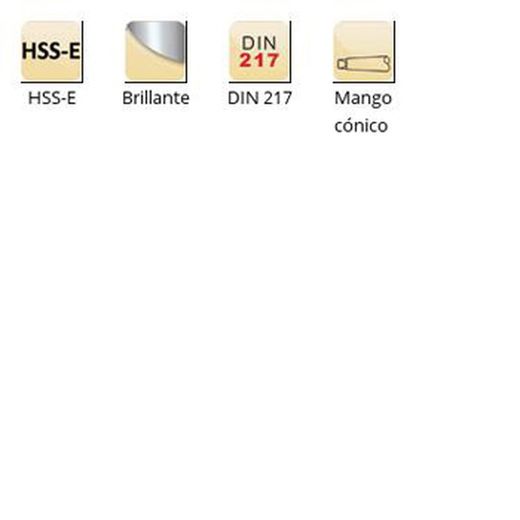 B956 - Porte-alésoir à queue conique Dormer HSS-E brillant pour alésoirs creux DIN 217