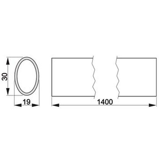 Barre horizontale pour serrures anti-panique