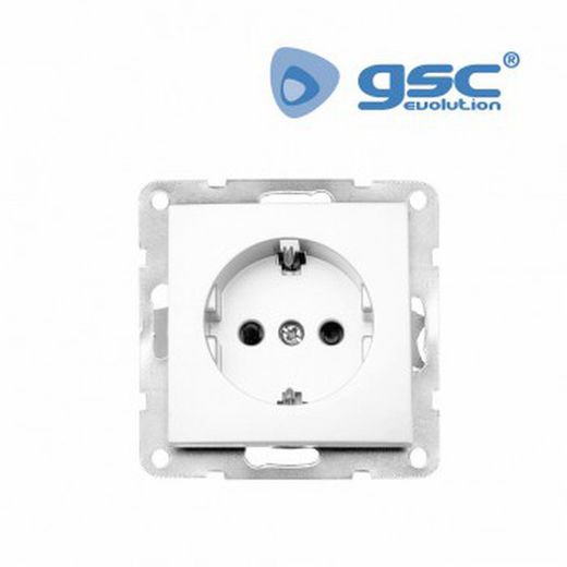 Base enchufe sucko empotrable iota (blanco) ref. 103500010