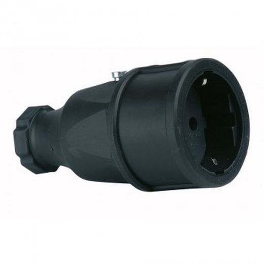 Base móvel 100% borracha 16a 250v preta