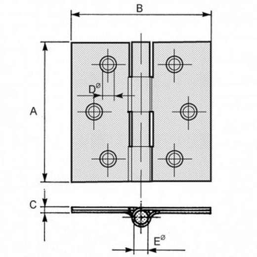 Charnière 553 artificielle