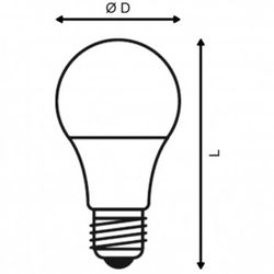 Ampoule LED e27 800-2350lm mod. Après la norme