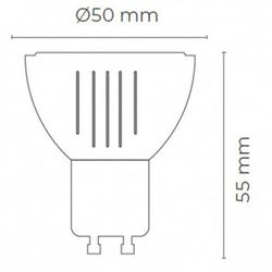 Bombilla led gu10 5w 400lm mod. Tender