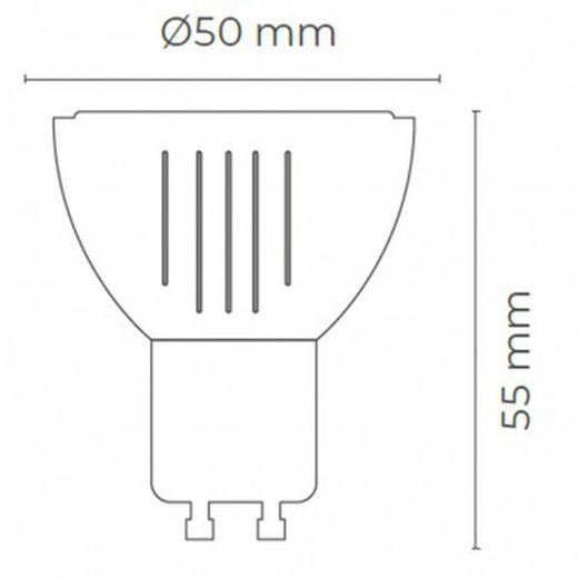 Bombilla led gu10 5w 400lm mod. Tender