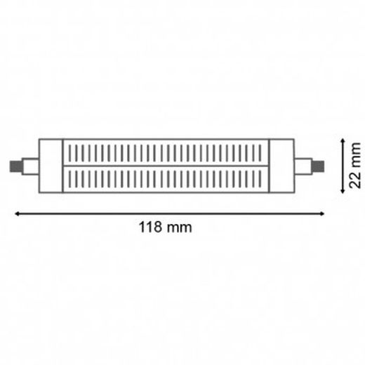 Bombilla led r7s 10w 1050-1000lm mod. Liceo
