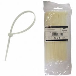 Colliers de serrage en nylon blanc