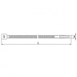 Colliers de serrage en nylon blanc