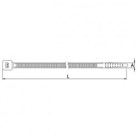 Colliers de serrage en nylon blanc