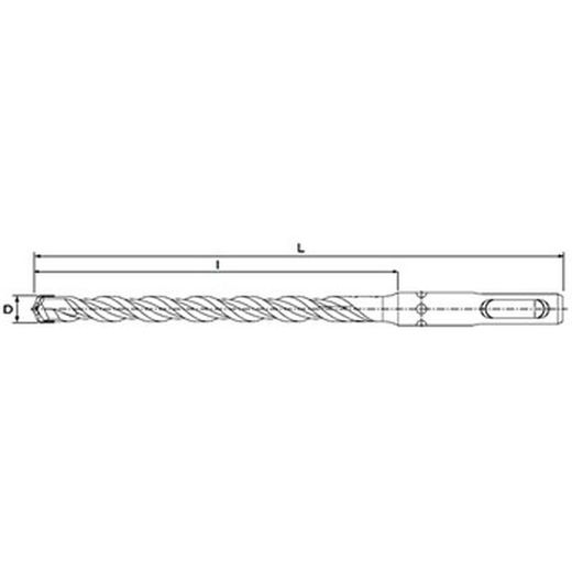 Broca percutora sds-plus ii pointer