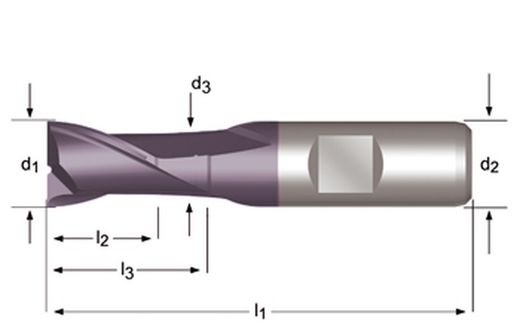 C126 - dormer hss-e-pm ticn din 1835 b shank fresas de ranurar n din 327 d din 327 d