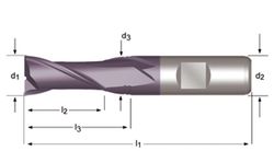 C139 - Fraises Dormer HSS-E-PM TiCN DIN 1835 B à queue DIN 844 K DIN 844 K