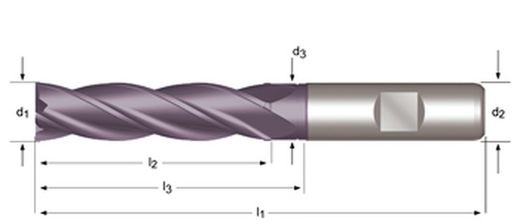 C295 - dormer hss-e-pm ticn din 1835 b shank fresas de acabado n din 844 l din 844 l