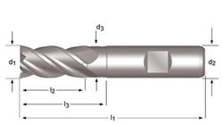 C299 - Fraises de finition Dormer HSS-E-PM brillantes DIN 1835 B à queue N DIN 844 K DIN 844 K