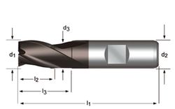 C353 - Fraises Dormer HSS-E-PM Alcrona DIN 1835 B à queue DIN 327 D DIN 327 D