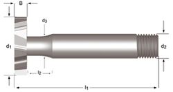 C820 - dormer hss brillante din 1835 d shank fresas para ranurados tipo woodruff n dormer dormer