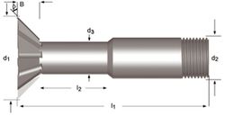 C837 - Fraises à queue d'aronde Dormer HSS brillant DIN 1835 à queue D N Dormer Dormer