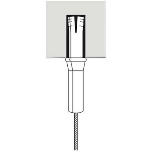 Câble de suspension avec borne de type "vis"