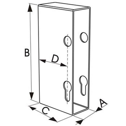 Coffre à serrure coulissant