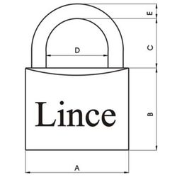 Cadenas en acier inoxydable lynx 551 a/long