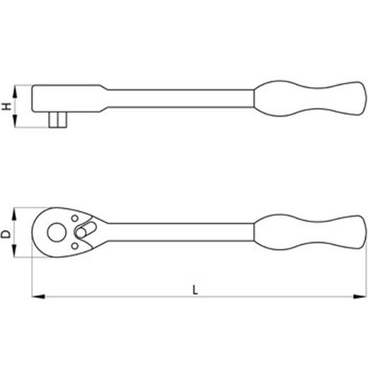 Cliquet réversible réf. 712