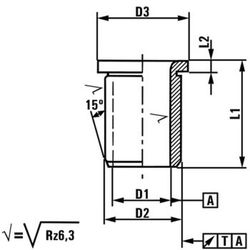 Manchon de guidage de perçage avec collier