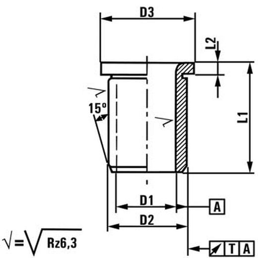 Manchon de guidage de perçage avec collier