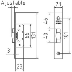 Cerradura embutir mcm 1552